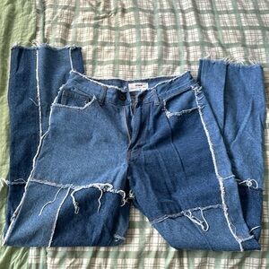 Patchwork Cotton On Blue Jeans
